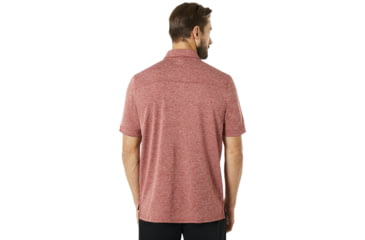 Image of Oakley SI Aero Ellipse Polo - Mens, Iron Red Light Heather, Medium, 434172-973-M