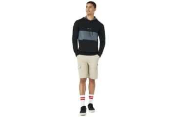 Image of Oakley SI Block Color Hooded Fleece - Mens, Blackout, 3XL, 472420-02E-XXXL