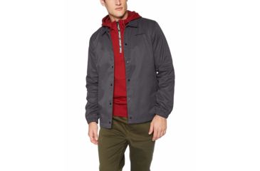 Image of Oakley SI Cotton Icon Coach Jacket - Mens, Forged Iron, 2XL, 412565-24J-XXL
