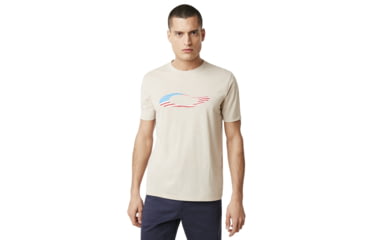 Image of Oakley SI Ellipse USA Short Sleeve - Mens, Oxford Tan, Medium, 457355-88L-M