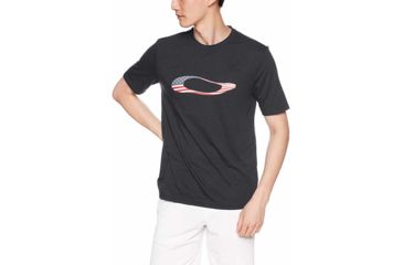 Image of Oakley SI Ellipse USA Short Sleeve Tee - Men's, Blackout, Medium, 457355-02E-M