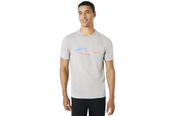Image of Oakley SI Ellipse Usa Ss - Mens, Granite Heather, 2XL, 457355-24L-XXL
