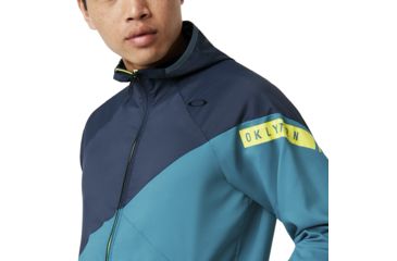 Image of Oakley SI Enhance Double Hoodie Jacket - Mens, Petrol, Extra Small, 412721-9PE-XS