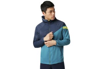 Image of Oakley SI Enhance Double Hoodie Jacket - Mens, Petrol, Extra Small, 412721-9PE-XS
