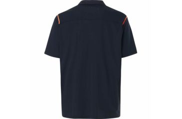 Image of Oakley SI Polo Shirt Short Sleeve Striped Ellipse - Mens, Blackout, Extra Large, 434229-02E-XL