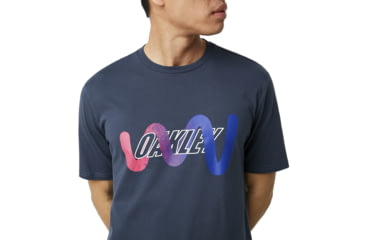 Image of Oakley SI Vertigo Oakley Tee - Mens, Foggy Blue, 2XL, 457521-6FB-XXL
