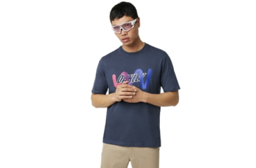 Image of Oakley SI Vertigo Oakley Tee - Mens, Foggy Blue, 2XL, 457521-6FB-XXL