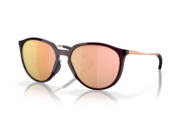 Image of Oakley Sielo Sunglasses, Transparent Raspberry, PRIZM Rose Gold, PRIZM Rose Gold, OO9288-0557