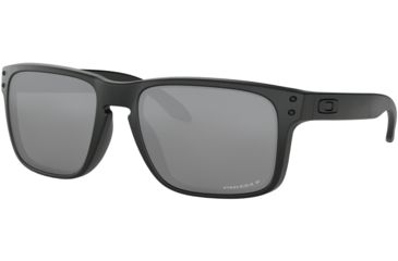 Image of Oakley Standard Issue Holbrook BlackStandard Issuede Collection Sunglasses, Matte Black w/Prizm Black Polar, OO9102-G055