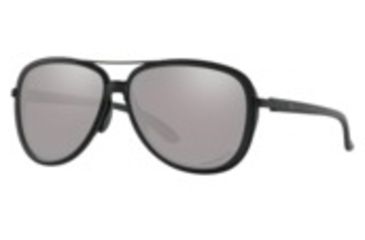 Image of Oakley Standard Issue Split Time Womens BlackStandard Issuede Collection Sunglasses, Blackside w/Prizm Black Polarized, OO4129-1058