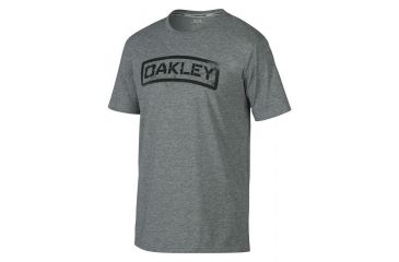 Image of Oakley Tab Tee, Athletic Heather Grey, Medium 455165-24G-MD