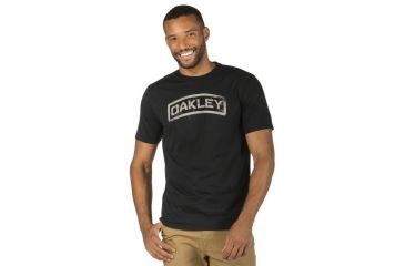 Image of Oakley Tab Tee, Jet Black, Medium 455165-01K-MD