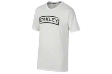 Image of Oakley Tab Tee, White, Medium 455165-100-MD