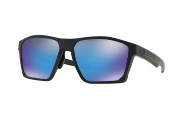 Image of Oakley TARGETLINE A OO9398 Sunglasses 939807-58 - Matte Black Frame, Prizm Sapphire Lenses