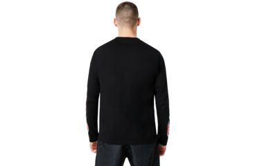 Image of Oakley Tnp Lighting Bolt Long Sleeve T-Shirt - Mens, Blackout, Medium, 457976-02E-M