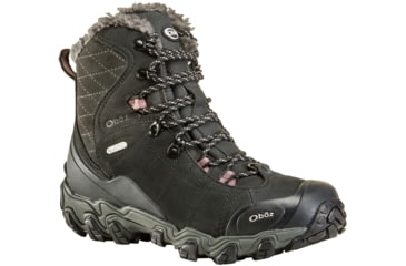 Image of Oboz Bridger 7in Insulated B-DRY Winter Shoes - Womens, Black, 6, Medium, 82202-Black-Medium-6