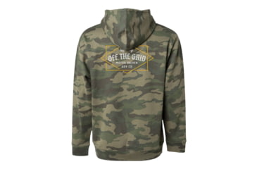 Image of Off The Grid Old Fashioned Zip Hoodie - Men's, Green Camo, Large, OMKJ324007GC03