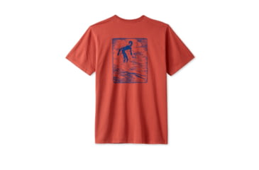 Image of Outerknown Tom Blake Hawaii Tee - Men's, Final Sale, Mineral Red, Large, 12151351-MRD-XX-L