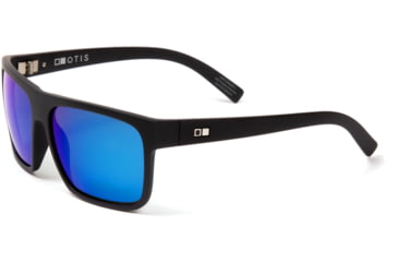 Image of OTIS AFTER DARK Sunglasses - Mens, Matte Black/Mirror Blue Polar, 59-15-135, 15-1904P