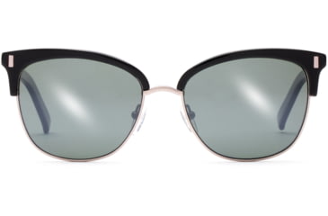Image of OTIS LITTLE LIES Sunglasses - Womens, Black/Flash Mirror Grey Polar, 56-17-140, 20-2001P