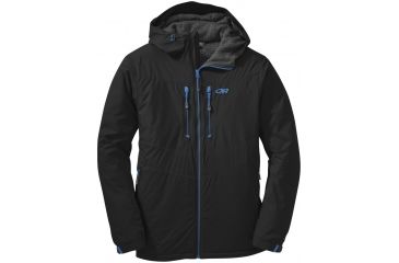 Image of Outdoor Research Alpenice Hooded Jacket - Men's-Black-X-Large