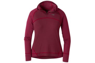 Image of Outdoor Research Alpine Onset Hoody - Womens, Zin/Garnet, S, 2681561375006