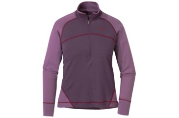 Image of Outdoor Research Alpine Onset Zip Top - Womens, Pacific Plum/Amethyst, XL, 2681571367009