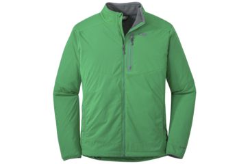 Image of Outdoor Research Ascendant Jacket, Men's, Aloe/Charcoal, XL 254010-aloe/charcoal-XL
