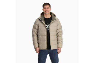 Image of Outdoor Research Coldfront Down Hoodie - Mens, Pro Khaki, Small, 2831882291006