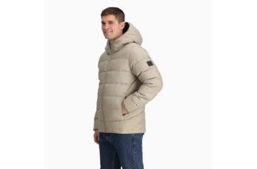 Image of Outdoor Research Coldfront Down Hoodie - Mens, Pro Khaki, Small, 2831882291006