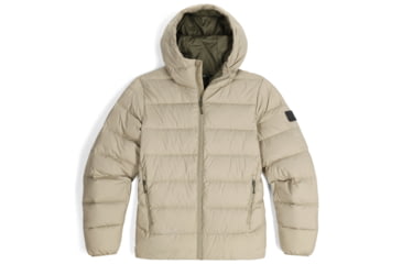 Image of Outdoor Research Coldfront Down Hoodie - Mens, Pro Khaki, Small, 2831882291006