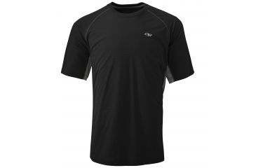 Image of Outdoor Research Echo Duo Tee, Men's, Black/Pewter, XS 242839-black/pewter-XS