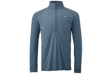Image of Outdoor Research Echo Long Sleeve Zip Tee - Men's-Vintage/Dusk-Small