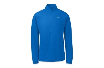 Image of Outdoor Research Echo Long Sleeve Zip Tee - Mens-Glacier/Night-X-Large