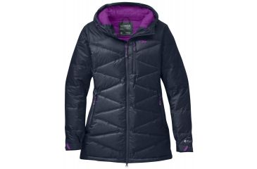 Image of Outdoor Research Floodlight Down Parka - Women's-Night/Ultraviolet-X-Small