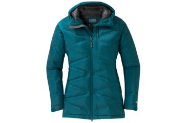 Image of Outdoor Research Floodlight Down Parka - Womens, Washed Peacock, XS, 2469011272005