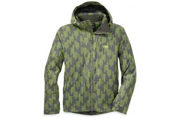 Image of Outdoor Research Igneo Jacket - Men's-Pewter/Lemongrass-Large