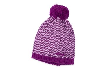 Image of Outdoor Research Lil Ripper Beanie - Girls-Ultraviolet/White-One Size