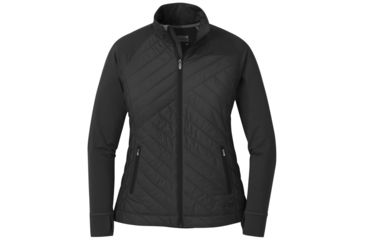 Image of Outdoor Research Melody Hybrid Full Zip - Womens, Black, Small, 2681420001006