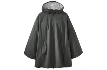 Image of Outdoor Research Panorama Point Poncho, Women's, Charcoal Heather, One Size 264433-chr hth-1size