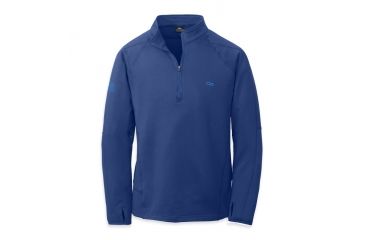 Image of Outdoor Research Radiant LT Zip Top - Men's-Baltic/Glacier-Small