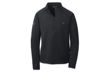 Image of Outdoor Research Radiant LT Zip Top - Men's-Black-X-Large