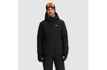 Image of Outdoor Research Snowcrew Down Jacket - Mens, Black, Extra Large, 3004610001009