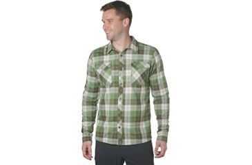 Image of Outdoor Research Tangent II Long Sleeve Shirt - Mens, Juniper Plaid, Medium, 2681211399007