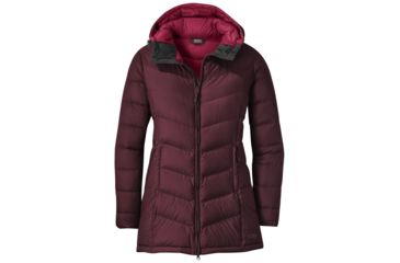 Image of Outdoor Research Transcendent Down Parka - Womens, Cacao/Ink, Small, 2681041728006