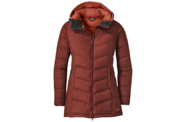 Image of Outdoor Research Transcendent Down Parka - Womens, Madder, Medium, 2681041859007
