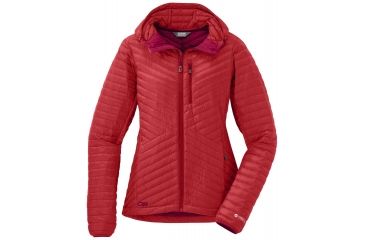 Image of Outdoor Research Verismo Hooded Jacket - Women's-Flame-Small
