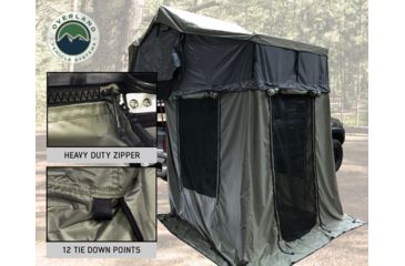 Image of Overland Vehicle Systems Nomadic 2 Annex Base, Green/Black, 81 x 72 x 82 in, 18029836