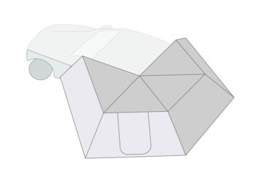 Image of Overland Vehicle Systems Nomadic 270 LT Awning Wall 1 Driver Side, Grey, 18299909