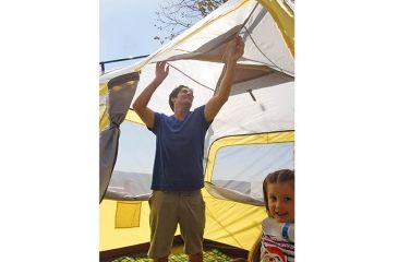 Image of PahaQue Basecamp Quick Pitch Tent Grey/Ylw 6p PQF100